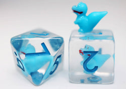 Baby Velociraptor RPG Dice Set