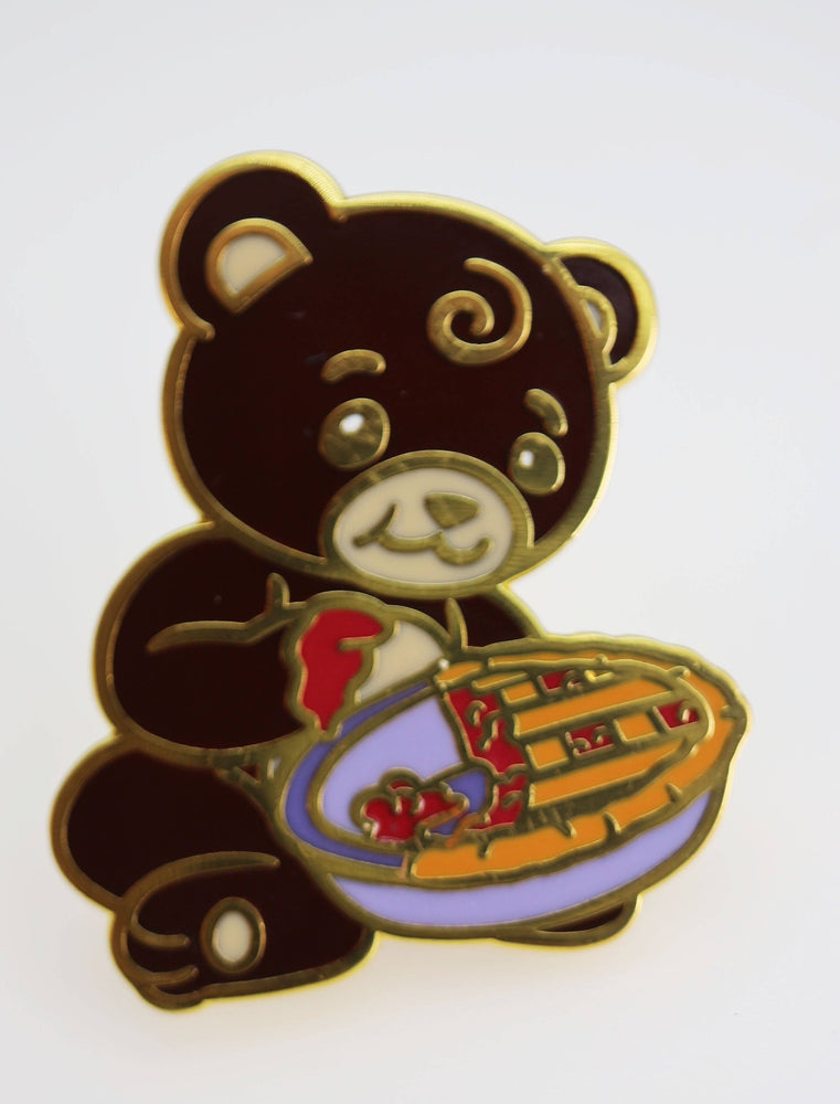 Pastry Pets: Cherry Pie Bear Cub - Pin & RPG Dice Set