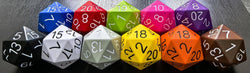 Big Foam Dice 4 inch D20's (11 colors) by Zucati: Full Kit (11 D20's)