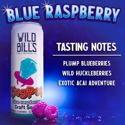 Wild Bill's - Ring Pop Soda Blue Raspberry Pure Cane Sugar