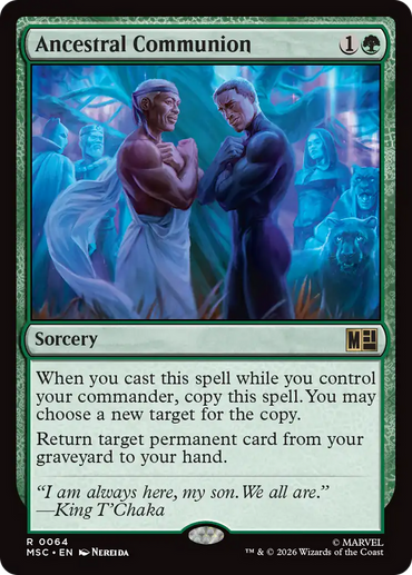 Ancestral Communion (Surge Foil) [Marvel Super Heroes Commander]