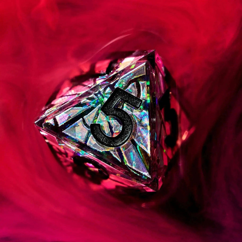Heart of Glass 7-Piece Iconic Dice Set