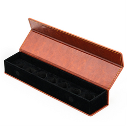 Magnetic Dice Vault - Brown Leatherette