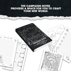 DM Journal Set – RPG Campaign Notebooks for D&D Game Masters: Red