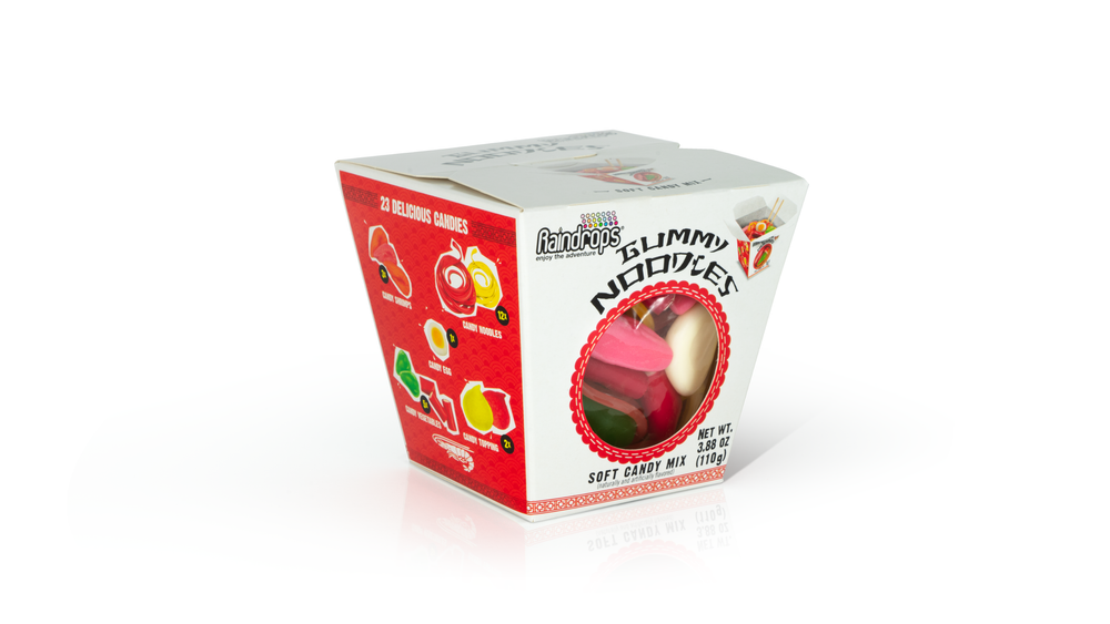 Raindrops Gummi Noodles, 3.88oz, 12ct Case
