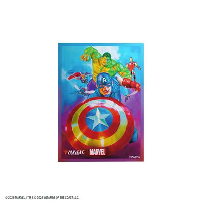 Magic: The Gathering Marvel Premium Art Sleeves - Captain America