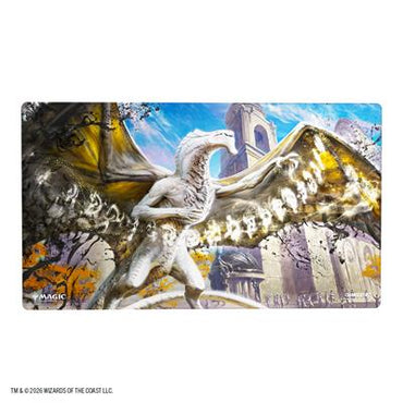 Magic: The Gathering Secrets of Strixhaven Shiny Playmat - Silverquill, The Disputant