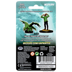 Nolzur's Marvelous Miniatures - Green Dragon Wyrmling & Afflicted Elf