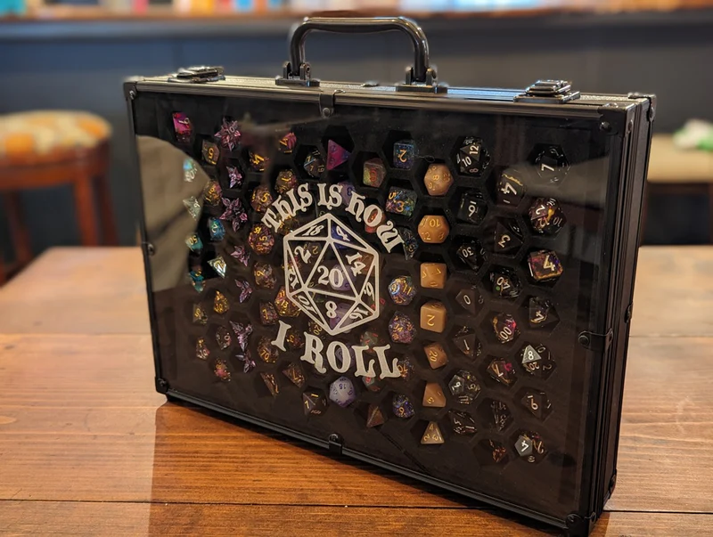 This Is How I Roll | 26 Set Capacity | Plexi Glass Chest of Hoarding Dice Display Case (Copy)