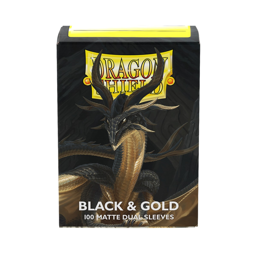 Dragon Shield Standard Dual Matte — Black and Gold