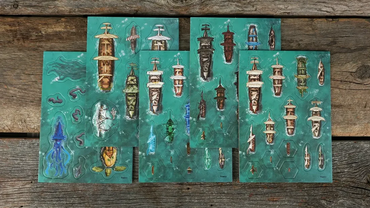 Pirate Borg Tokens — Naval Combat Pack